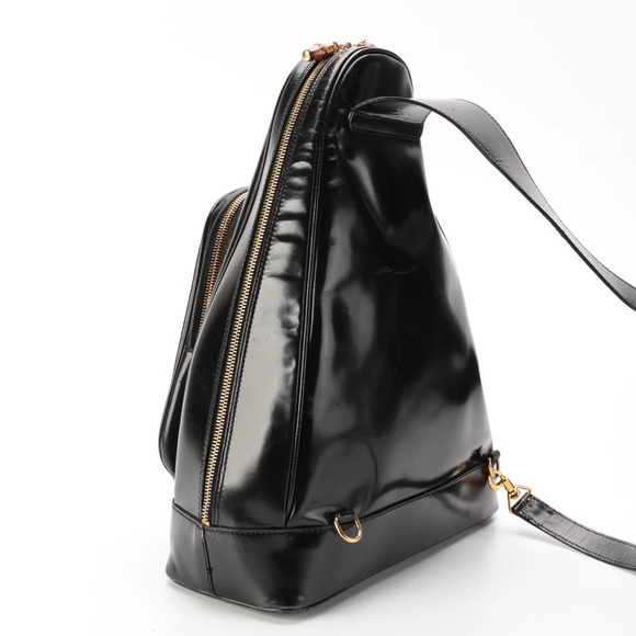 Vintage 2000s y2k Gucci backpack black leather - Picture 6 of 16